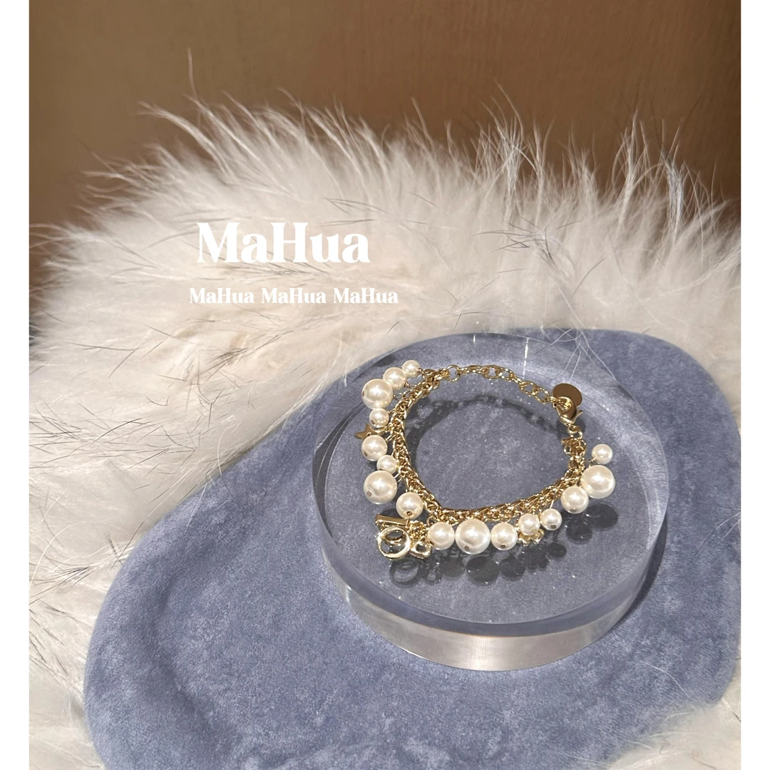 铜合金仿珍珠手链 P2315 鼎新款 气质手链