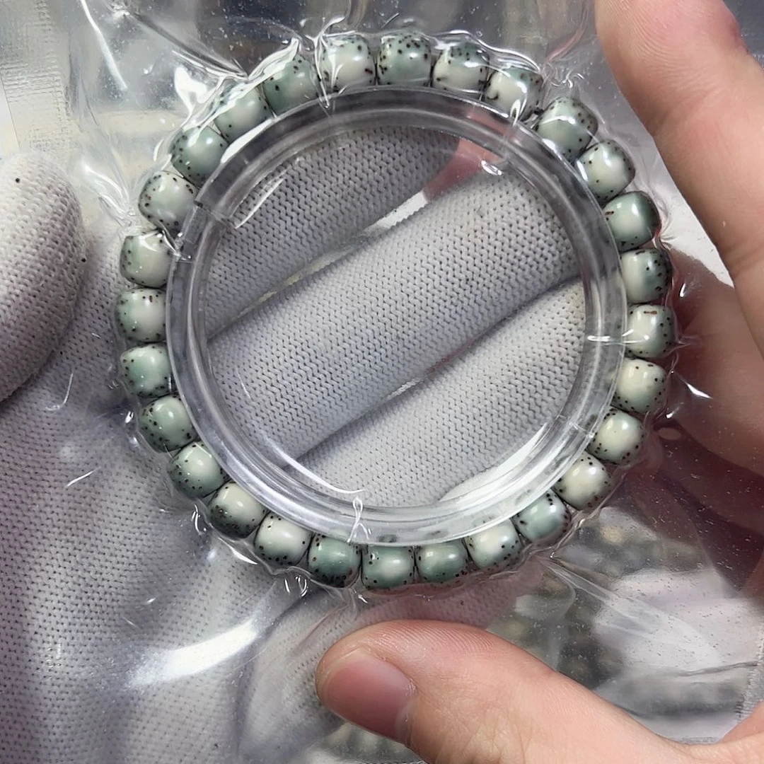 星月菩提手串87绿背河豚a27