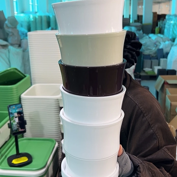 清仓竹节口13.6高14白色5个带托