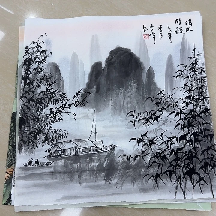 国画国画作品集一个人g