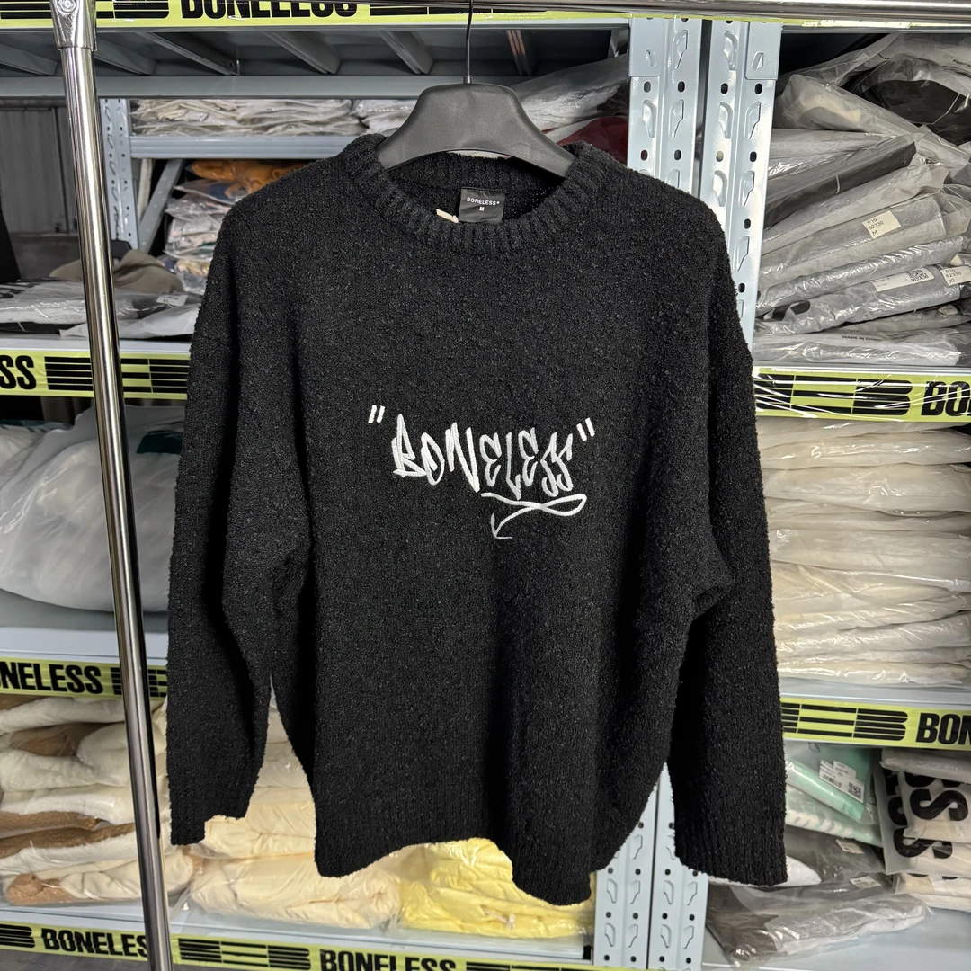 BLS草体印花毛衣K5010