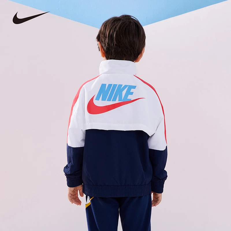 Nike耐克春秋篮球运动儿童男童外套休闲时尚夹克J397