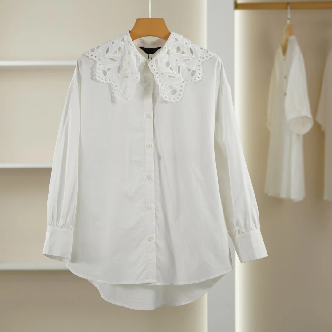 麦迪尚品【白LY】50407300简约长袖衬衫女装春专柜正品  D4组