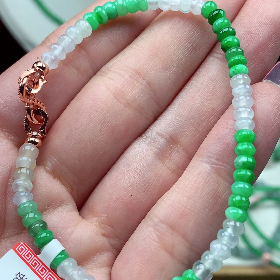 翡翠未镶嵌毛衣链翡翠