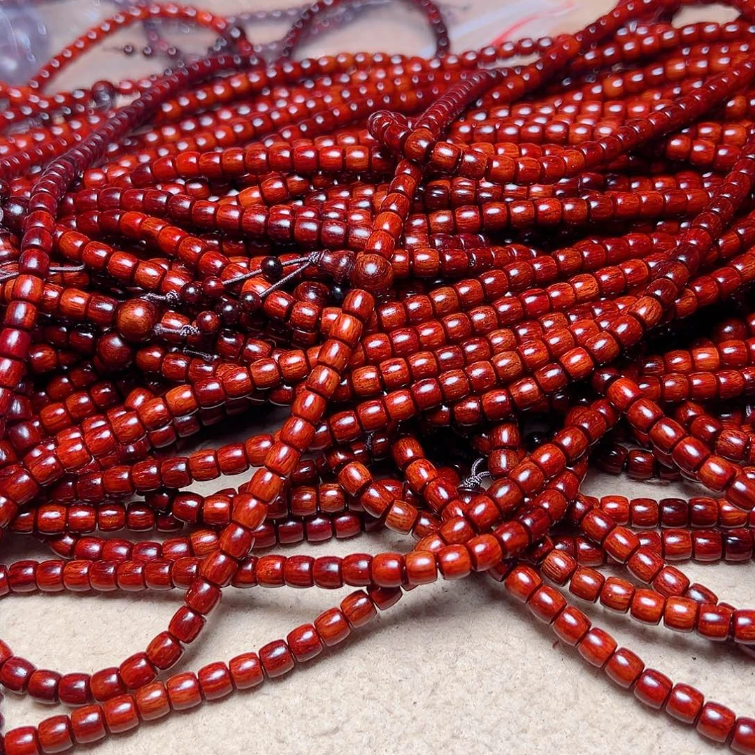 小叶紫檀手串/手链56直切泥料108金星