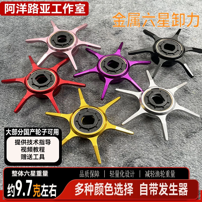 卡斯丁塔库玛米歇尔五星刹车水滴轮金属六星卸力扳手改装刹车配件