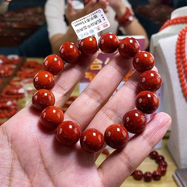 未镶嵌15mm（多样性发一）典藏南红玛瑙