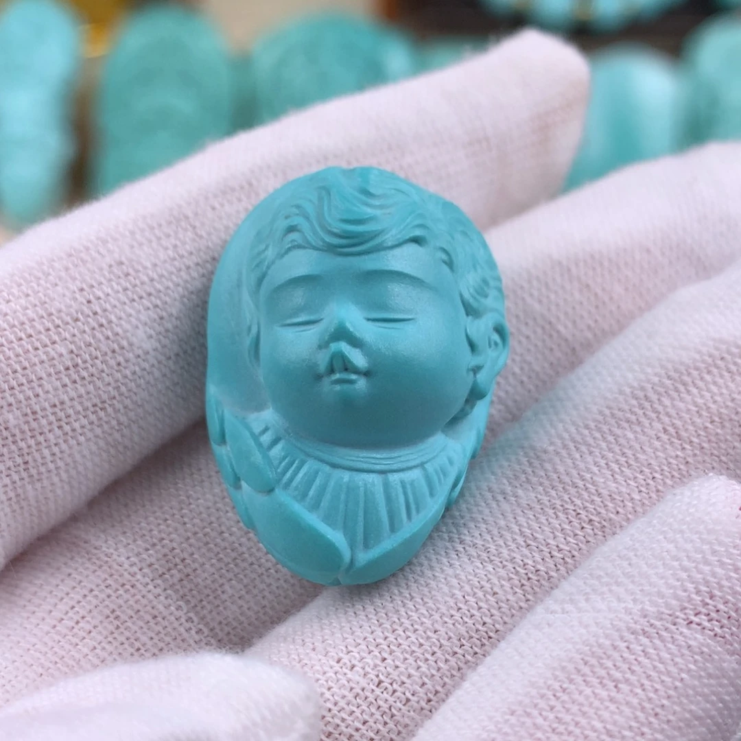 绿松石未镶嵌宝宝童趣