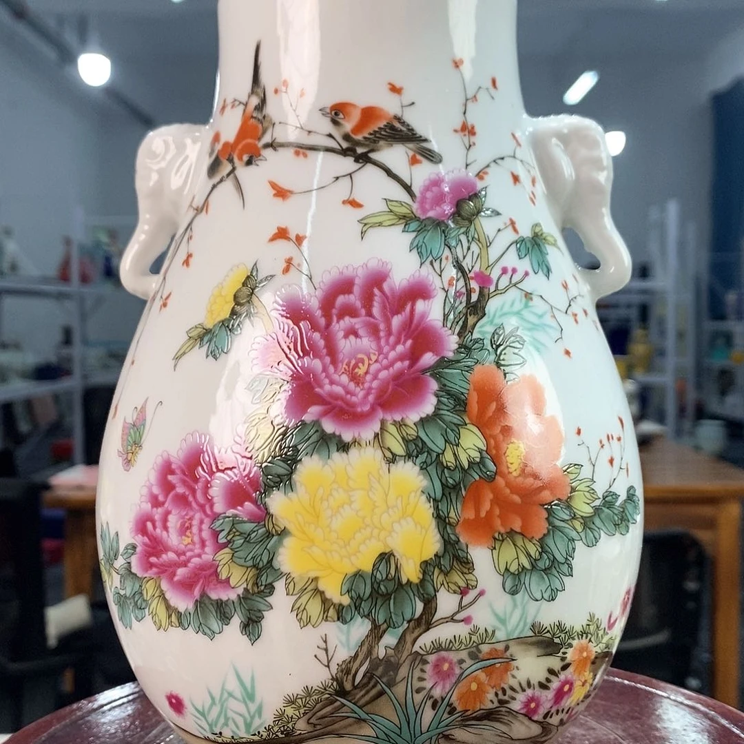 摆件景德镇陶瓷花瓶摆件