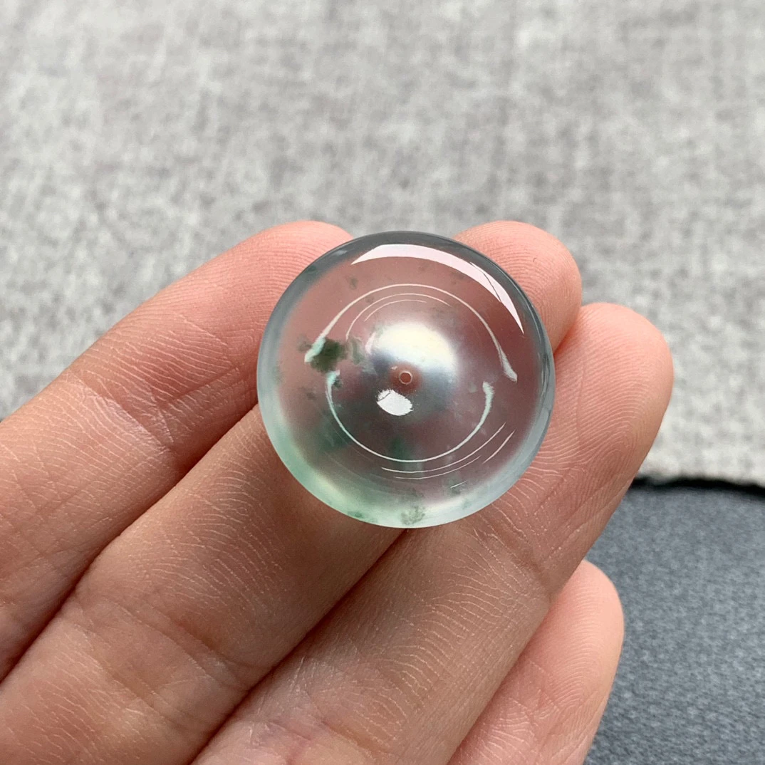 天然A货缅甸翡翠 平安扣 尺寸 : 21.4-5.2