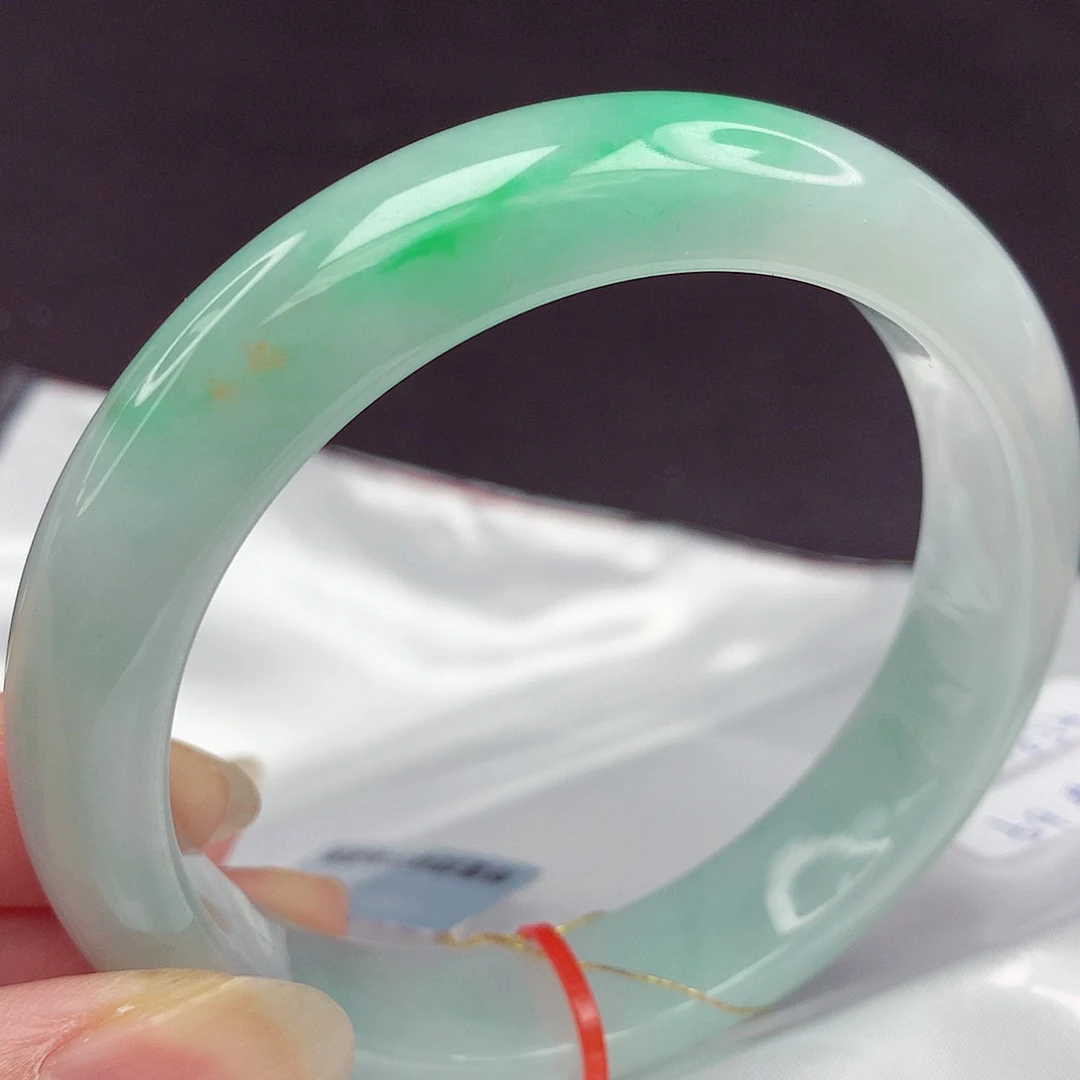 翡翠未镶嵌手镯59圈834