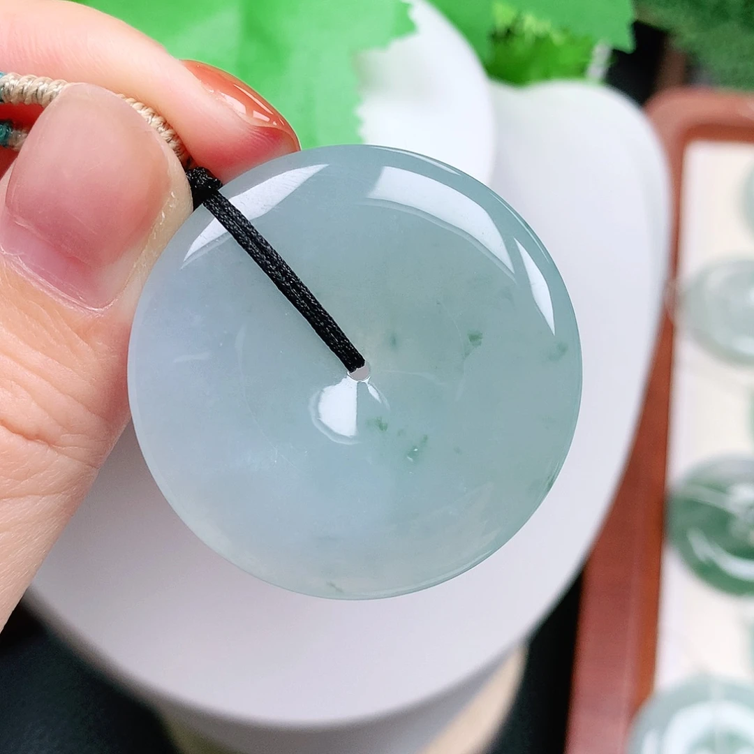 翡翠未镶嵌颈饰平安37-5.6