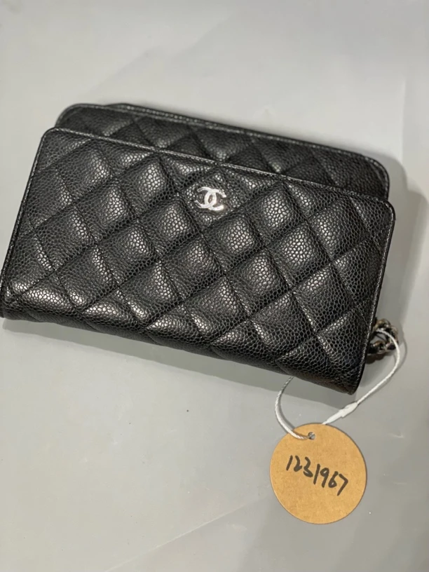 95新 Chanel/香奈儿 夏七中古/Chanel黑银woc单肩包/1231967