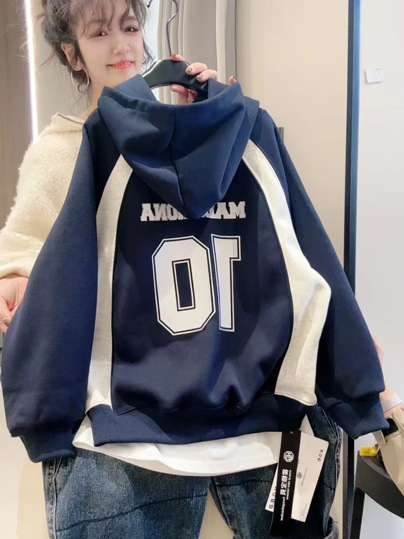 【加绒加厚】男童秋冬款卫衣2025新款大童冬装儿童冬季连帽打底衫