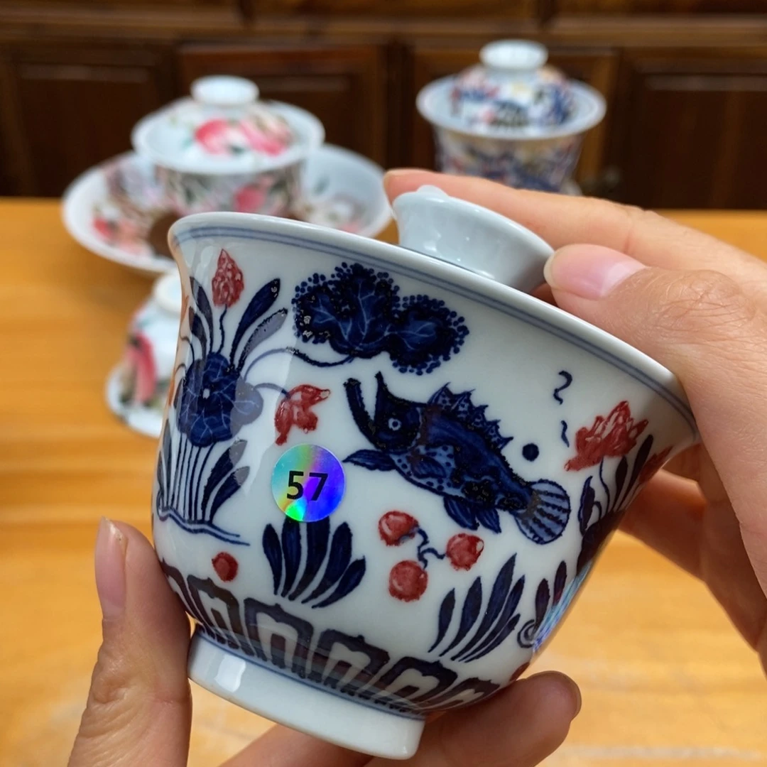 手绘现代茶具非古董