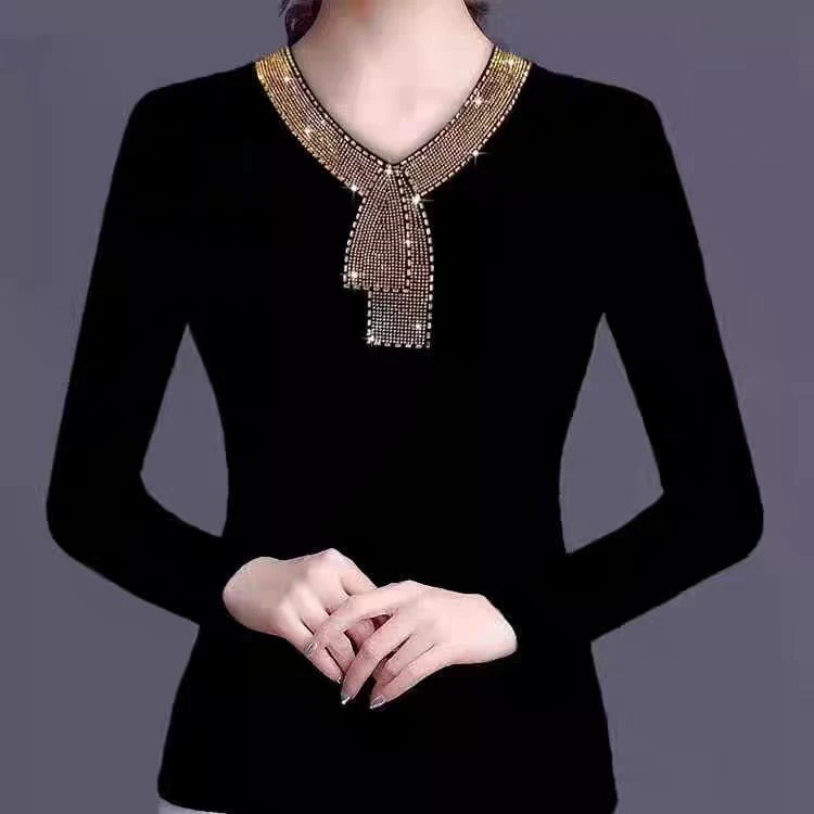 【释上SHISARIG】新春爆款金领结舒适打底衫时尚百搭长袖半高领佳