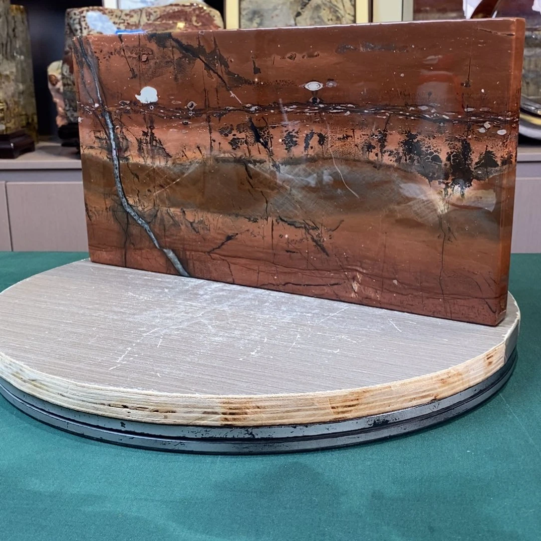 石材广西国画石草花石