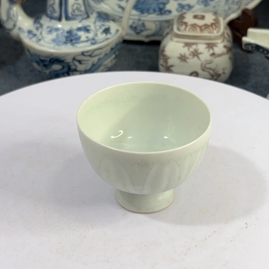 一个影青湖田杯子秦*岛