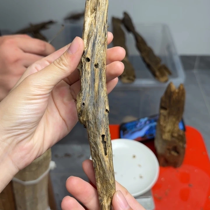 沉香碎屑沉香白棋块料26克