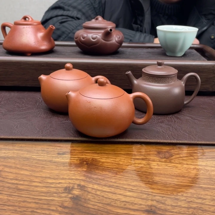 紫砂茶壶红泥西施