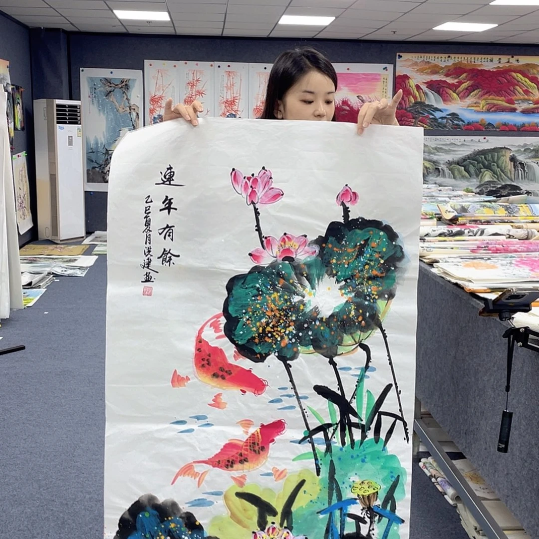 国画作品小姐姐放漏…