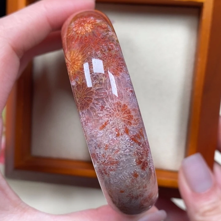 硅化珊瑚（珊瑚玉）手镯未镶嵌59.6