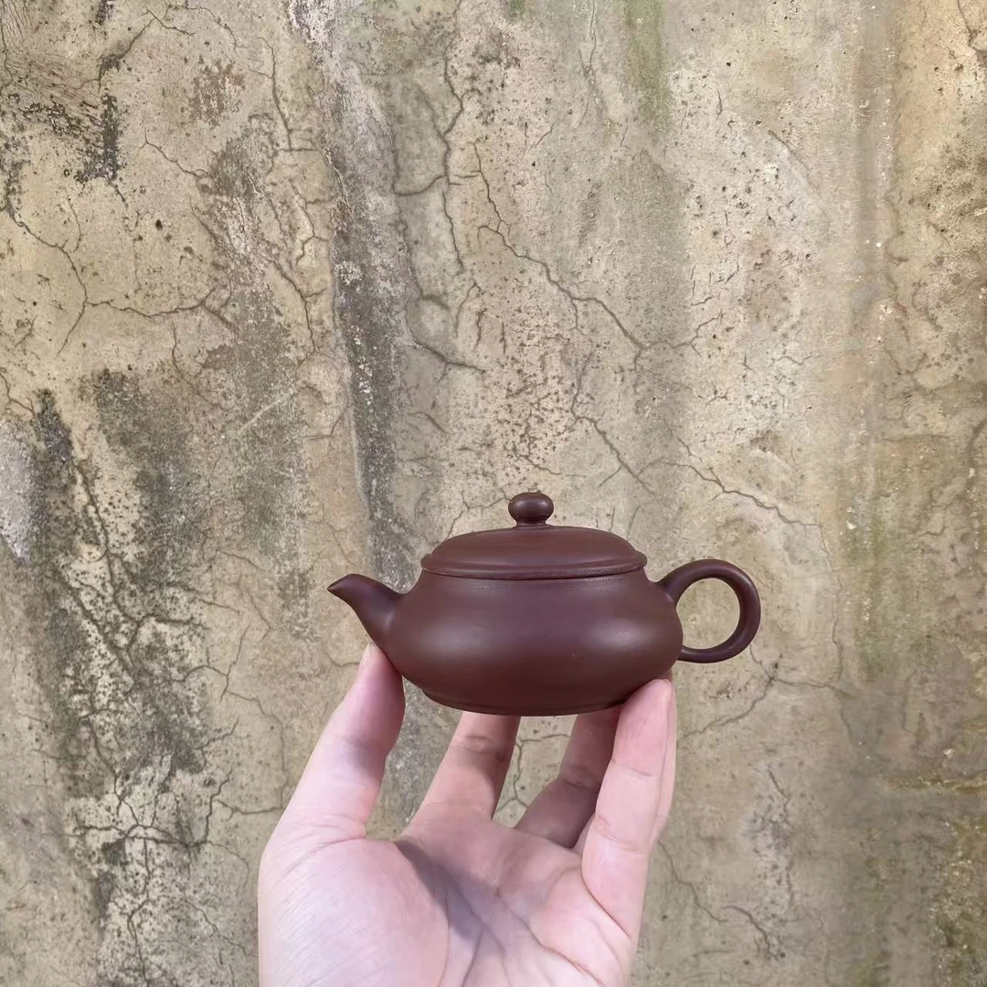 120毫升敞口韩江明炉壶紫泥梅花七孔ZY0