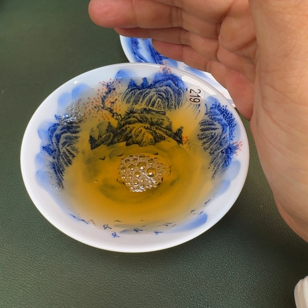 陶景德镇纯手绘茶具圆圆