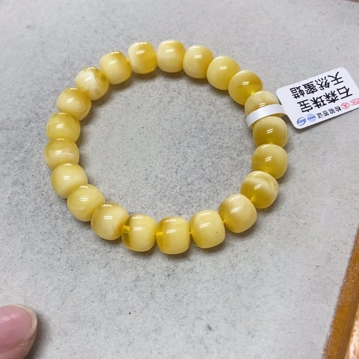 未镶嵌蜜蜡裸石手串