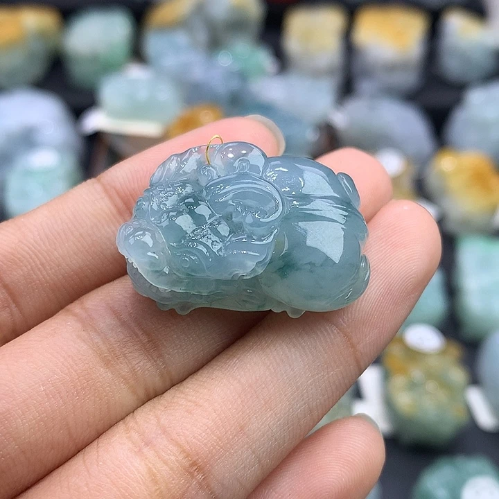 颈饰未镶嵌翡翠天然缅甸翡翠