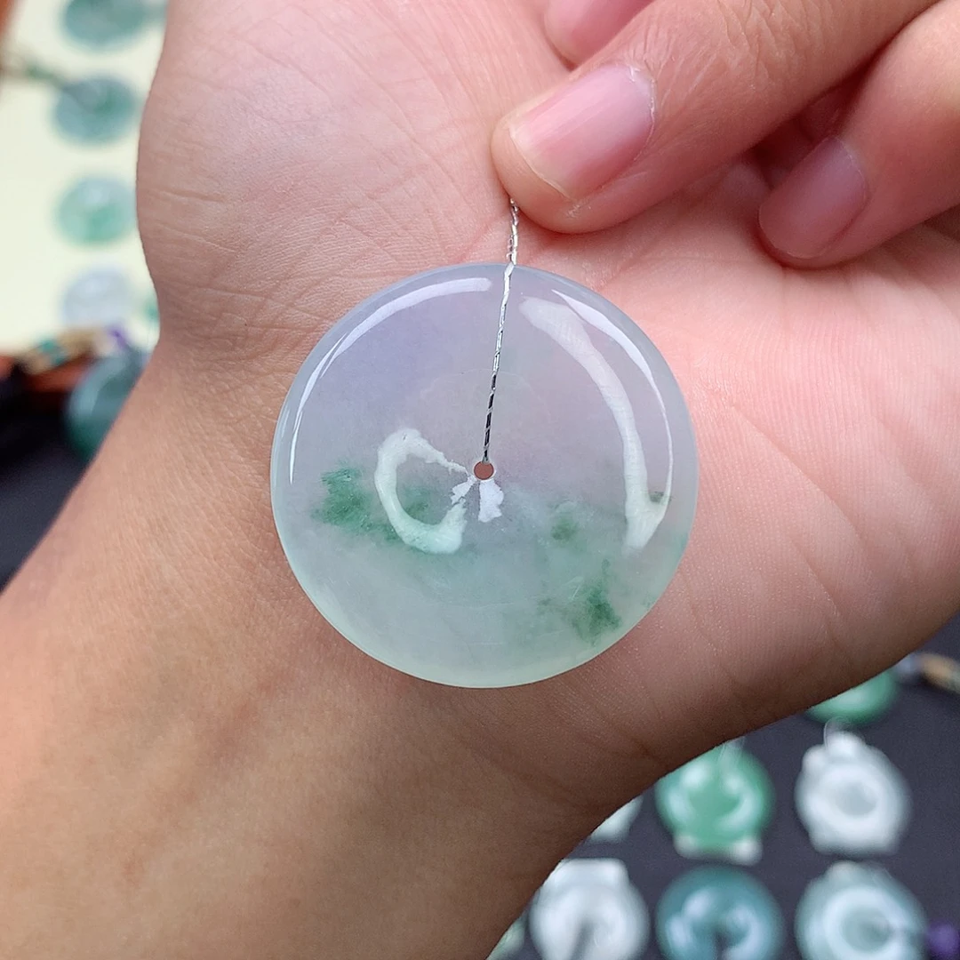 颈饰未镶嵌翡翠25 尺寸32.3-5.5