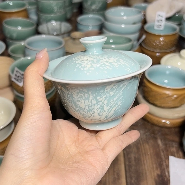 云间青瓷龙泉小米茶器