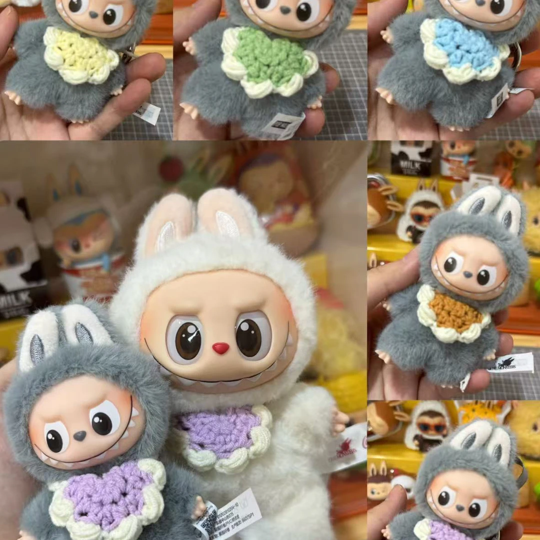 拉布布娃衣手工钩毛线围兜拍下备注颜色（三个起包邮）不含娃