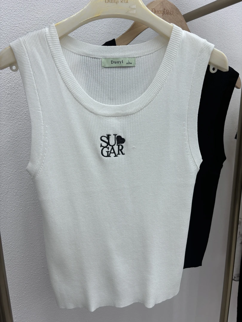 朵以2025夏季百搭无袖背心外穿吊带背心微瑕介意勿拍39PQ019051