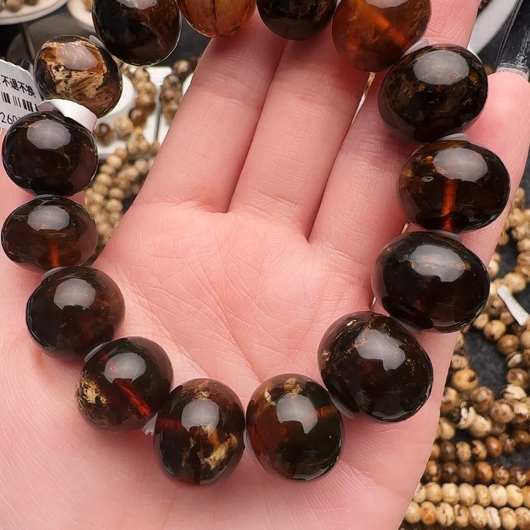 琥珀未镶嵌手链抚顺琥珀