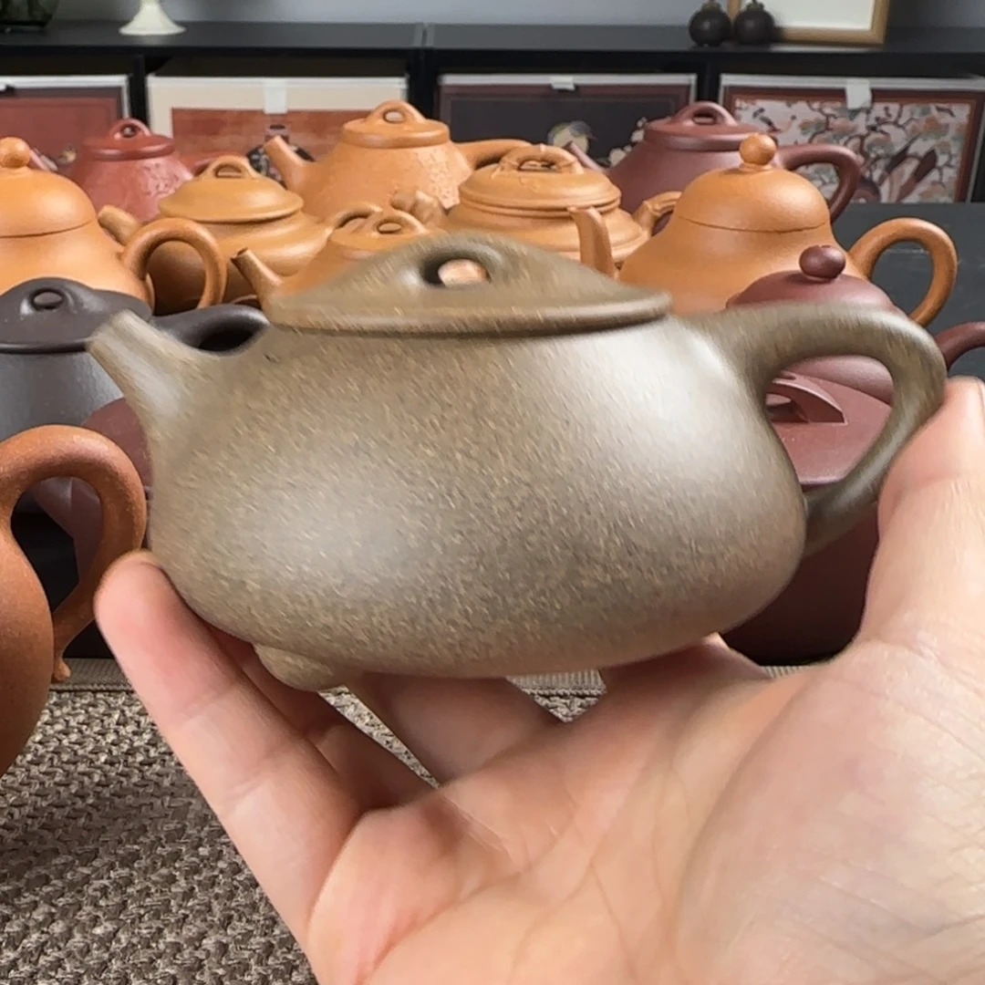 放***路紫砂茶壶微瑕景舟