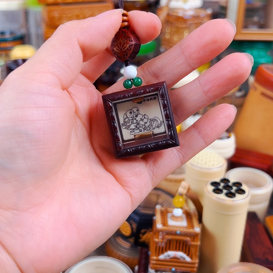 张圣林超迷你黄蛉盒吊坠香囊