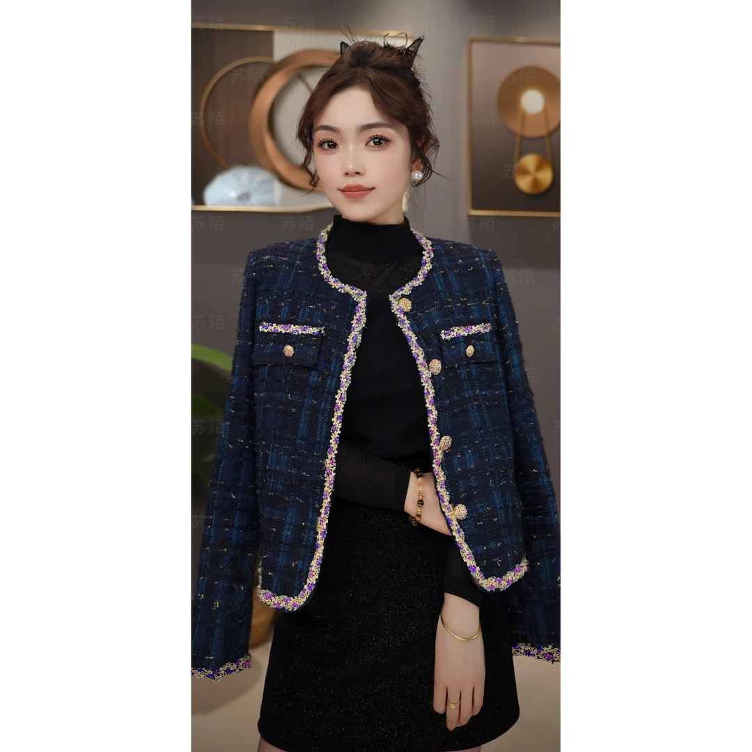 法式轻奢小香风外套羊毛气质百搭显瘦时尚短款千金设计感长袖外套