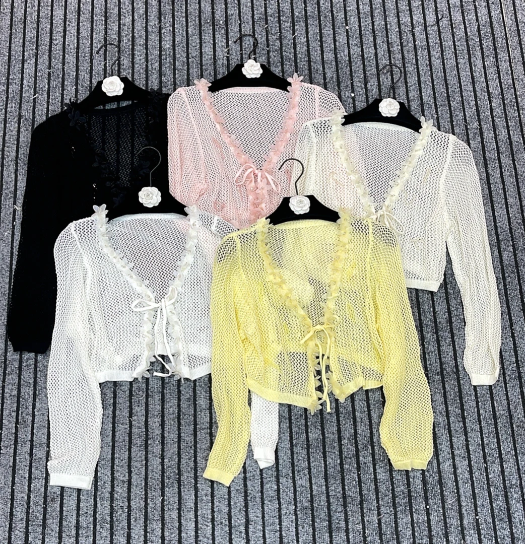 薄款开衫防晒衣薄纱外搭罩衫