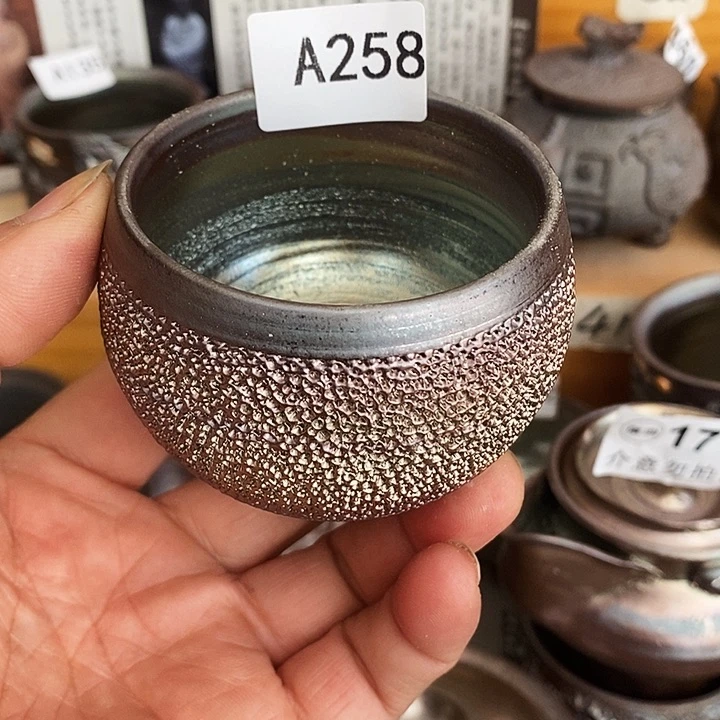 紫砂茶杯柴烧纯手工258