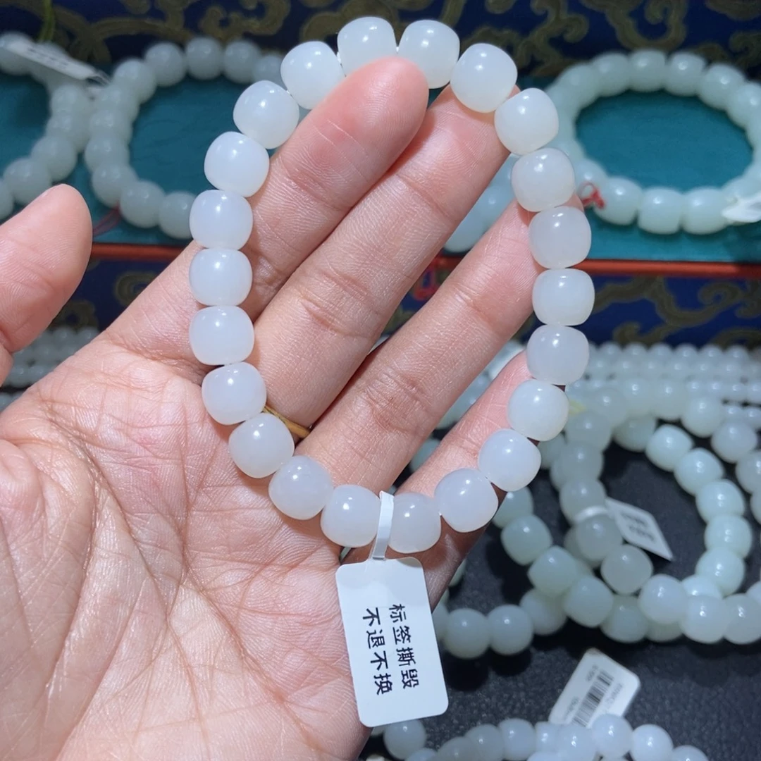 和田玉未镶嵌手串10m老型