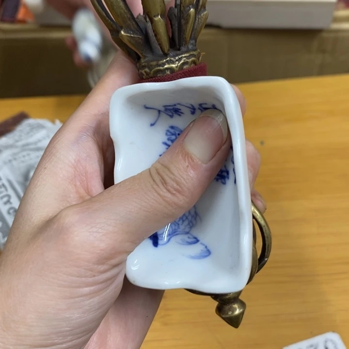 柱***子瓷中古工艺品一件