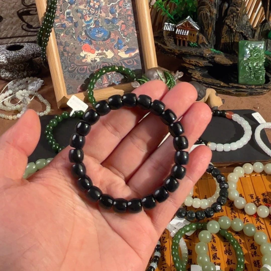 和田玉未镶嵌手链