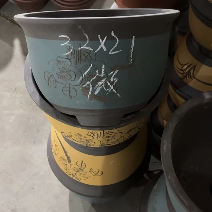 花盆紫砂120-4。 32-21。 微瑕