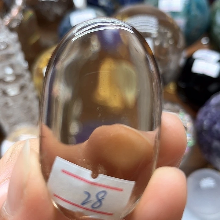 43克茶水晶把玩未镶嵌水晶