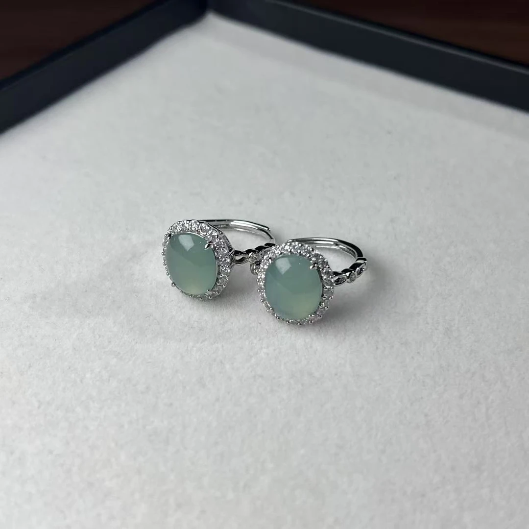 【睿泽鉴宝】翡翠大蛋面戒指多样性发一有瑕 12*9*3 JYU4802