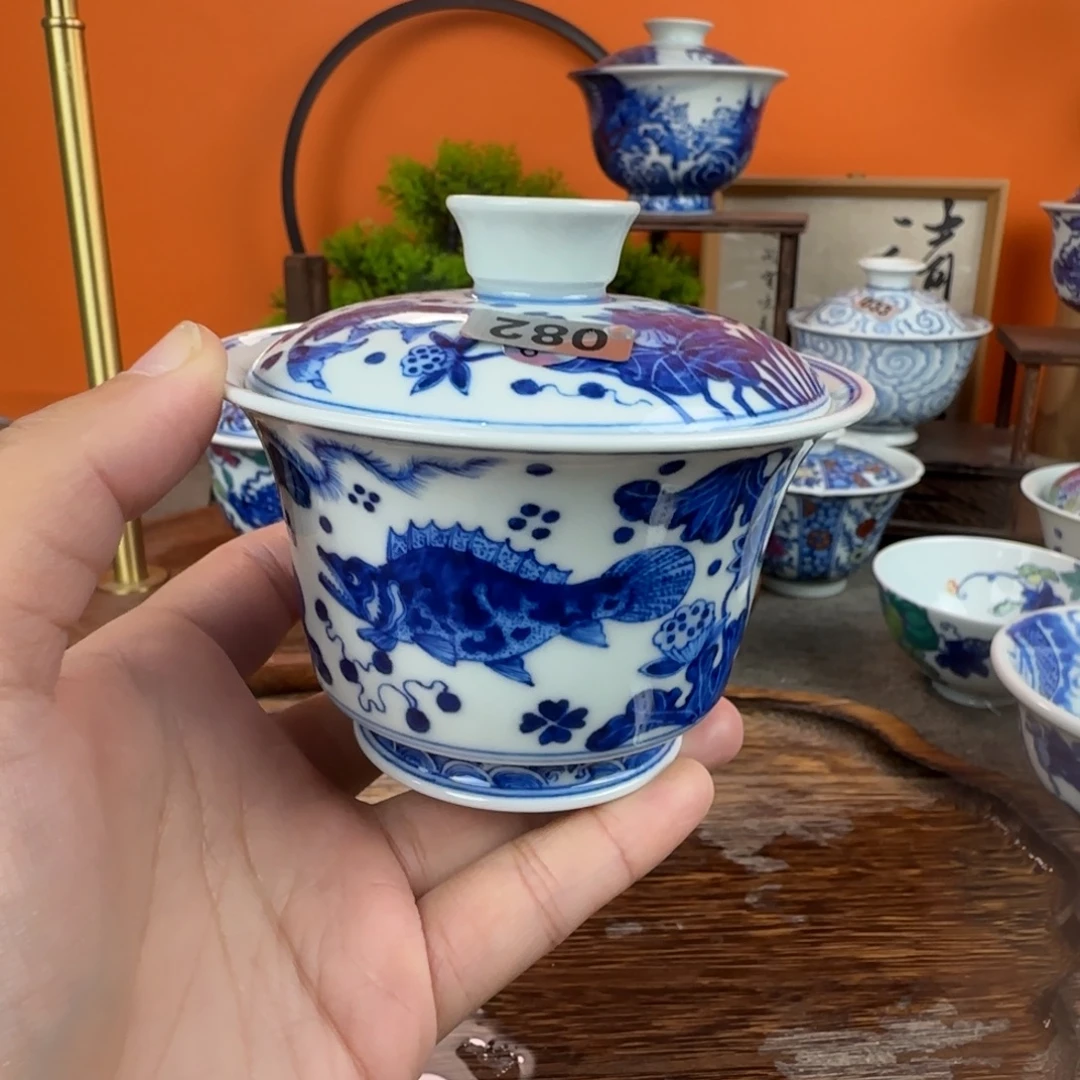 瓷片景德镇手绘青花茶器082