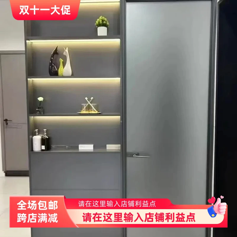 全铝隔断卫生间门连柜铝合金，防水防潮实用美观，实现干湿分离厨房
