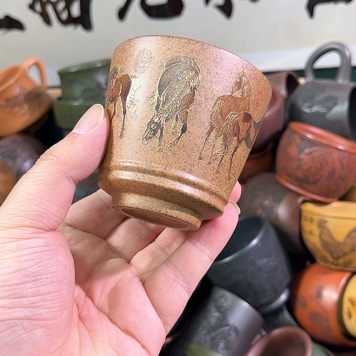 茶杯紫砂全手工紫砂主任杯