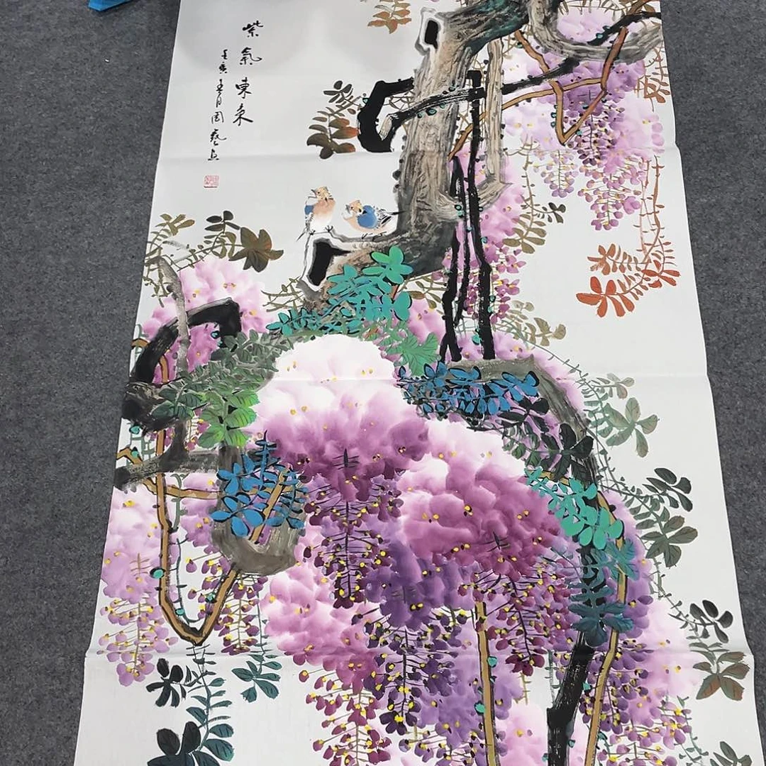 国画今天上午国画作品展示